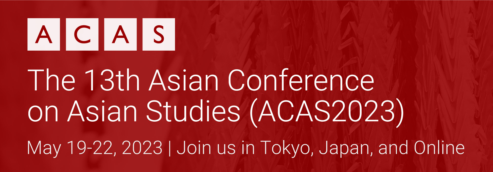 The 13th Asian Conference on Asian Studies ACAS2023 Logo